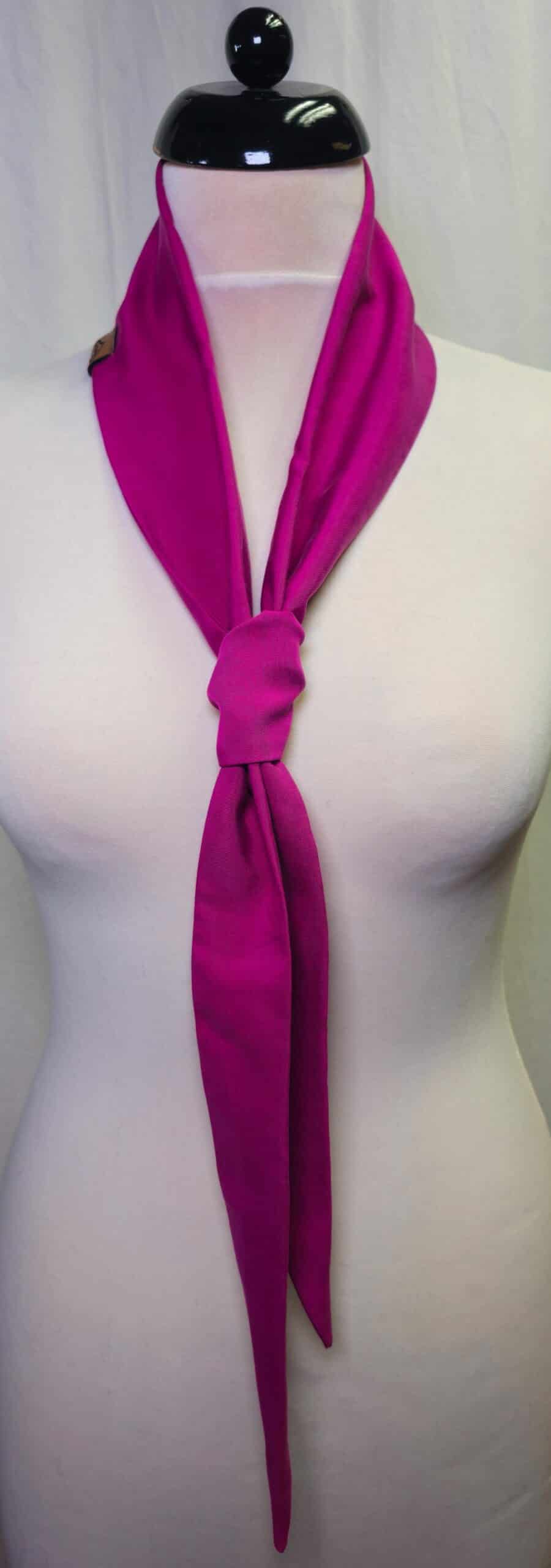 Karabinertuch, Sommertuch in Fuchsia, EINLAGIG