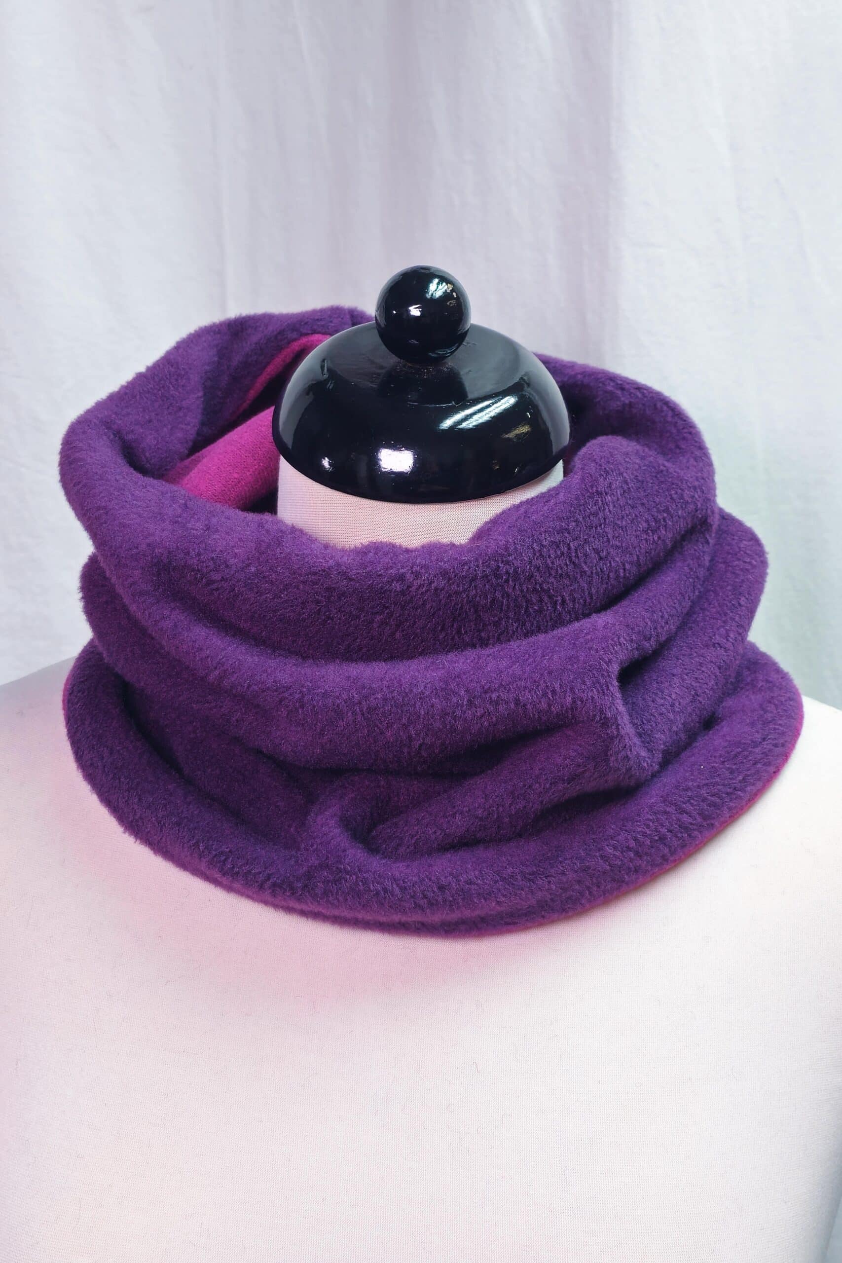 MAXI Loop | Strick | Fuchsia und Lila
