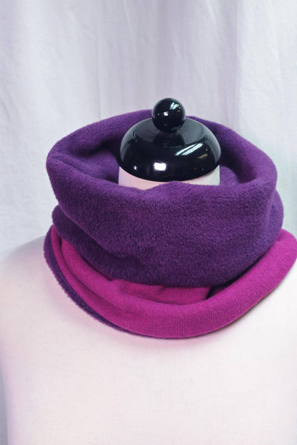 MAXI Loop | Strick | Fuchsia und Lila