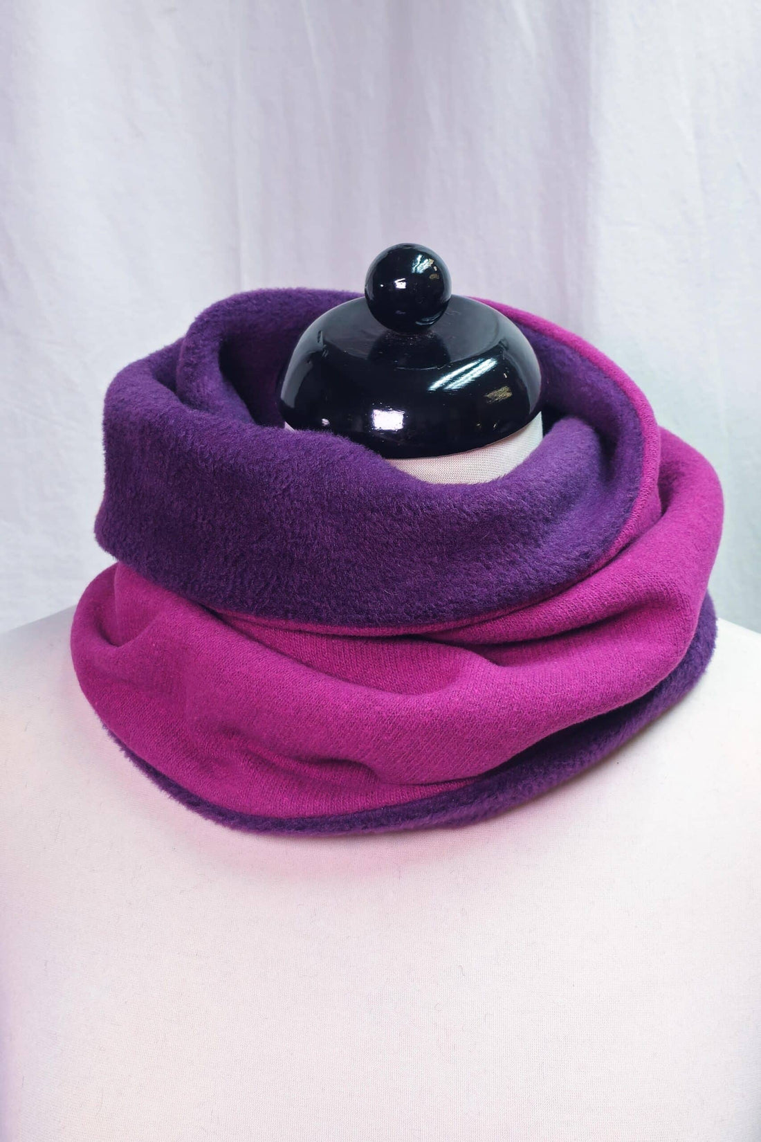MAXI Loop | Strick | Fuchsia und Lila