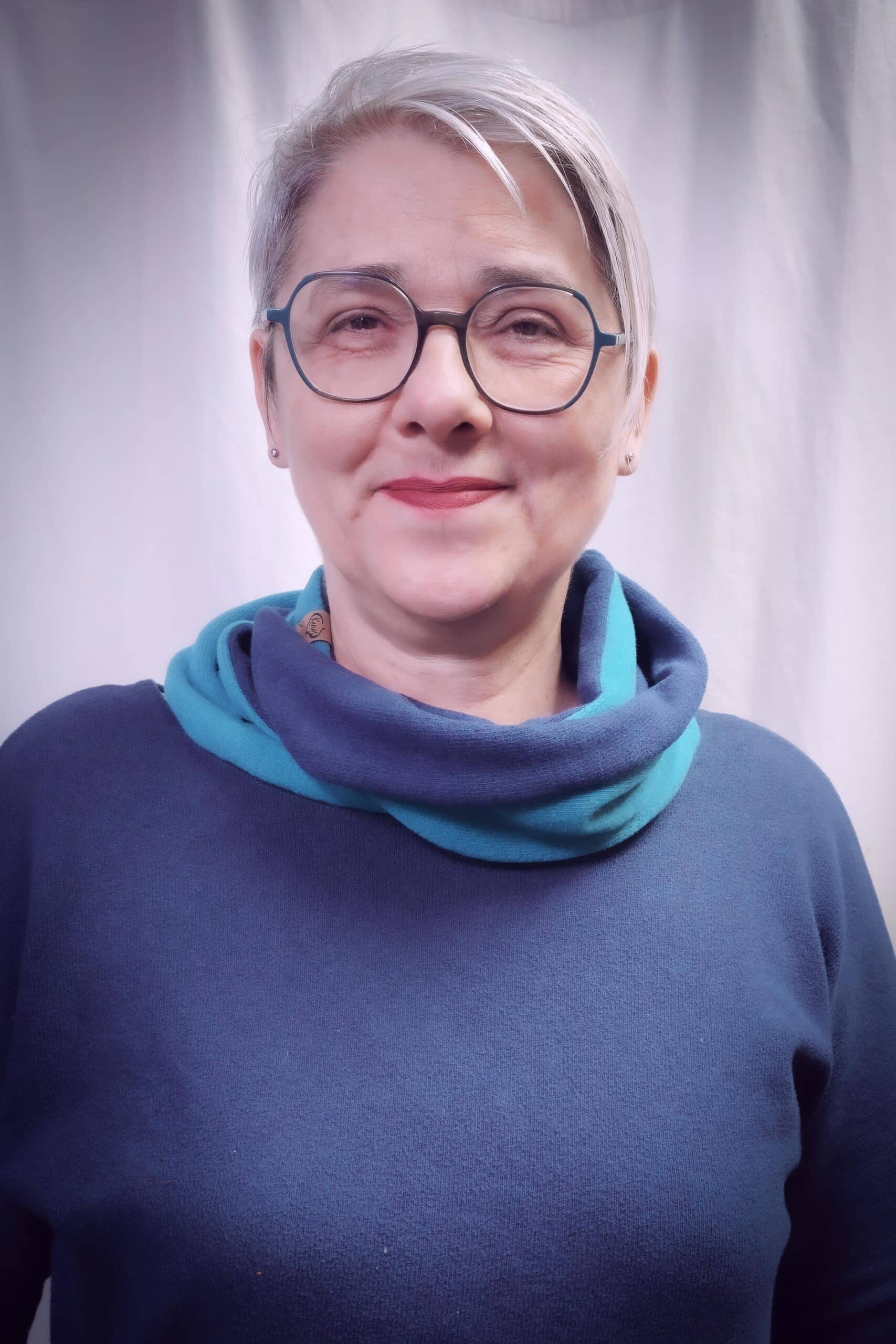 Multi-Wickelschal | Strickstoff | 2-farbig | Farbkombi frei wählbar