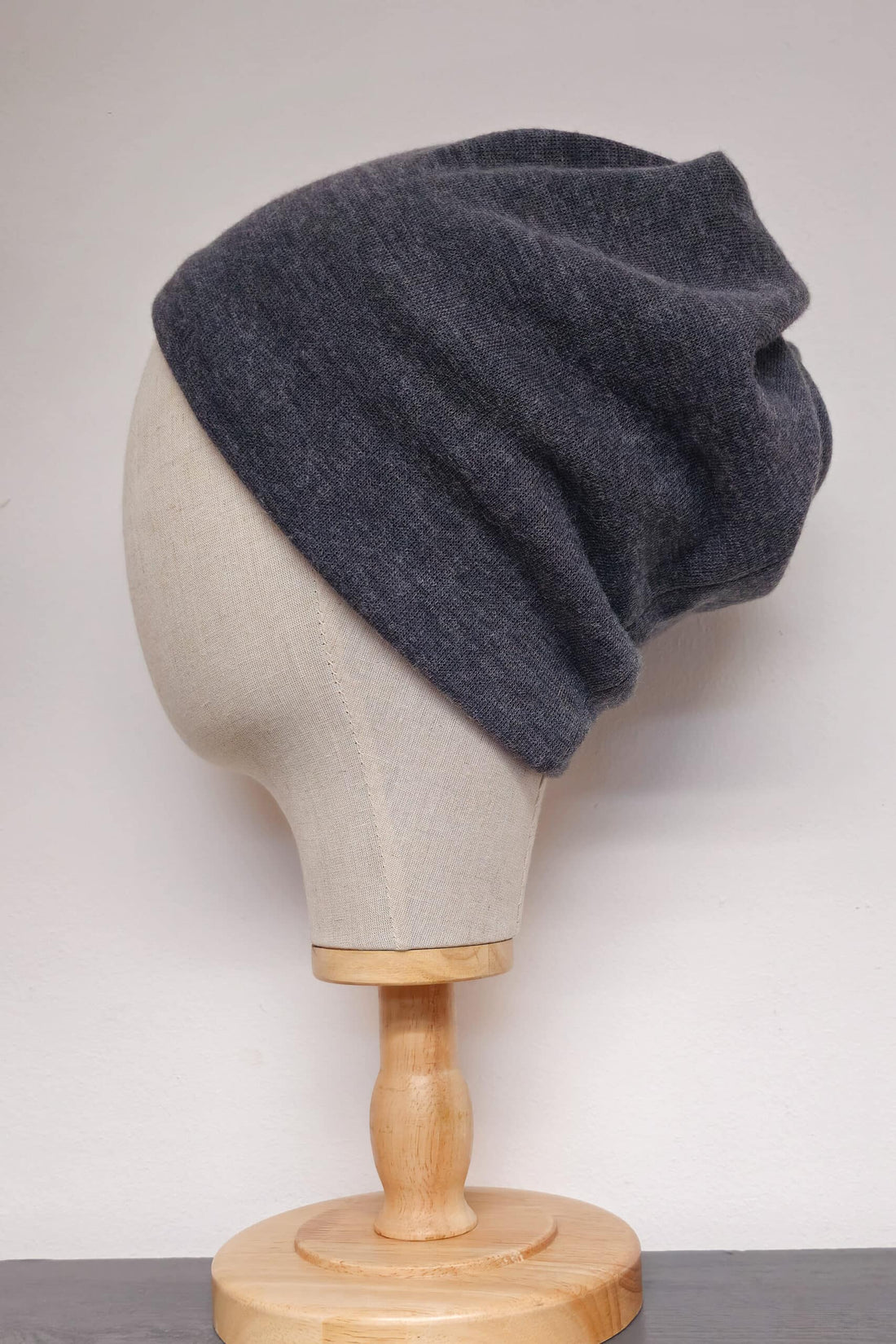 TWIST Mütze Strick Grau-Sandbeige