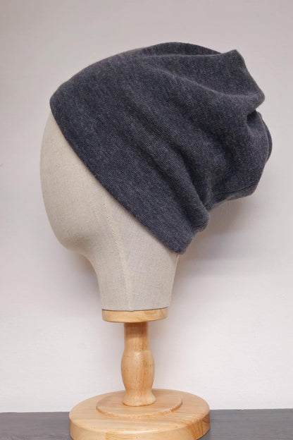 TWIST Mütze Strick Grau-Sandbeige