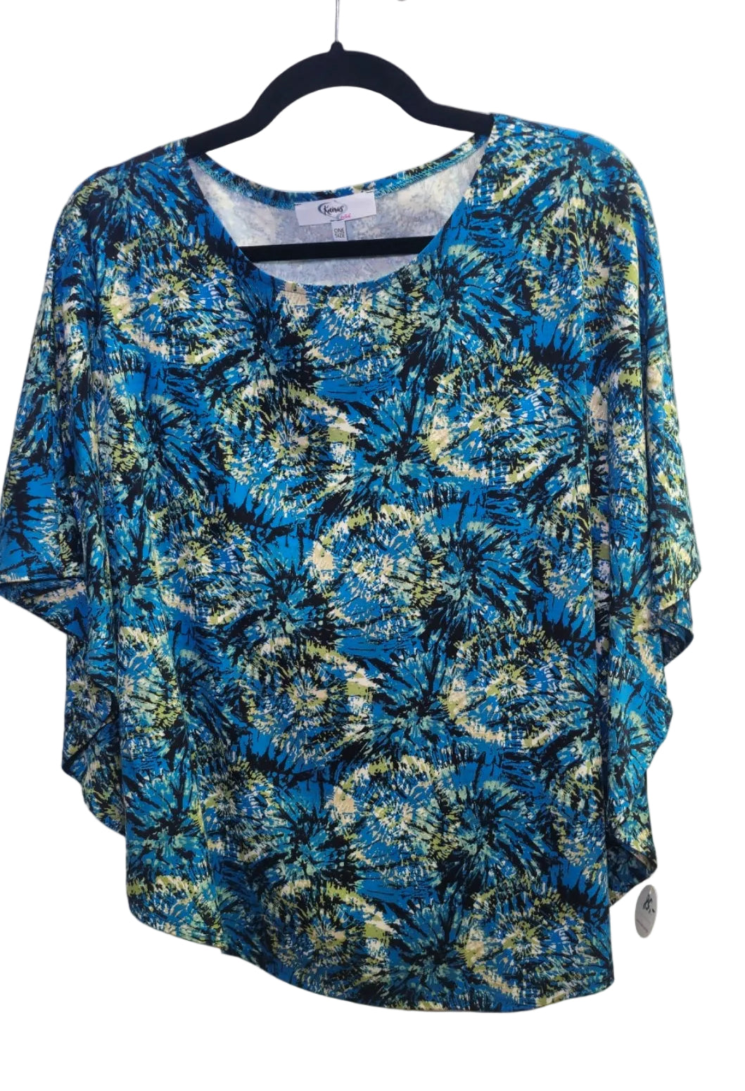Shirt SINA | Viskose | blau geblümt