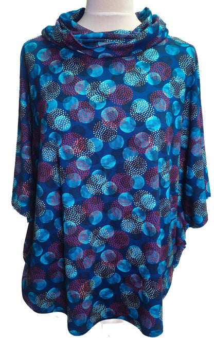 Mini Loop NAVY DOTS | grafischer Kragenloop in Blau | leicht &amp; vielseitig