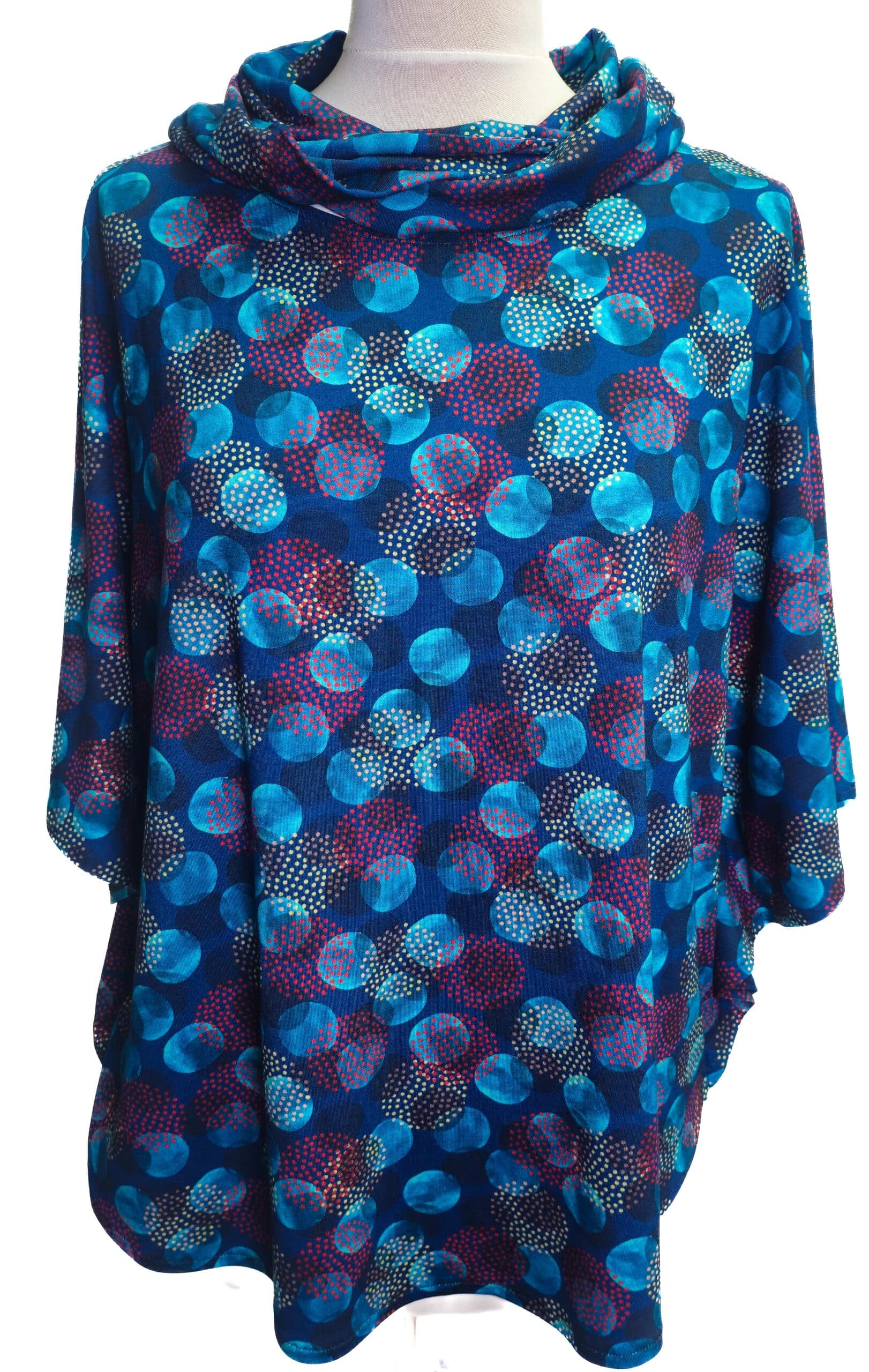 Mini Loop NAVY DOTS | grafischer Kragenloop in Blau | leicht &amp; vielseitig
