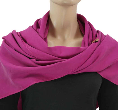 Karabinertuch, Sommertuch in Fuchsia, EINLAGIG