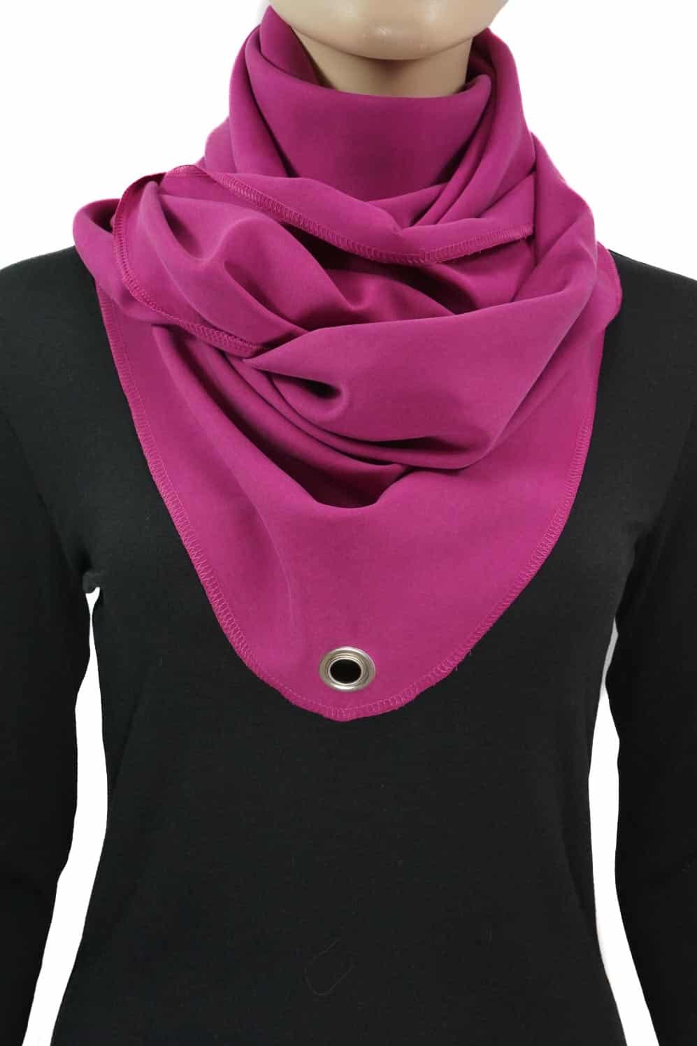 Karabinertuch, Sommertuch in Fuchsia, EINLAGIG
