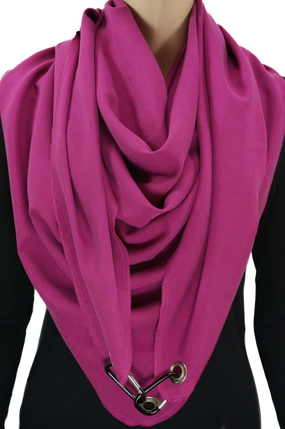 Karabinertuch, Sommertuch in Fuchsia, EINLAGIG