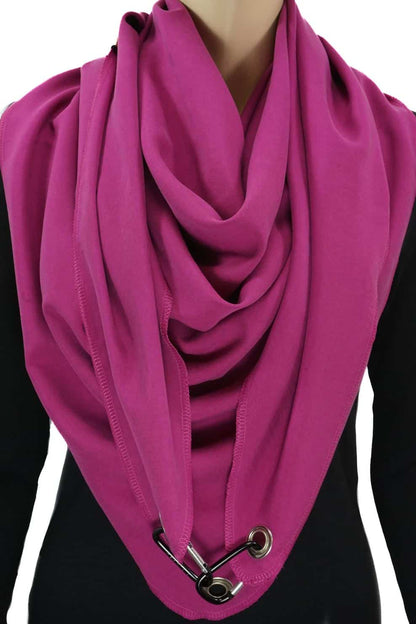 Karabinertuch, Sommertuch in Fuchsia, EINLAGIG