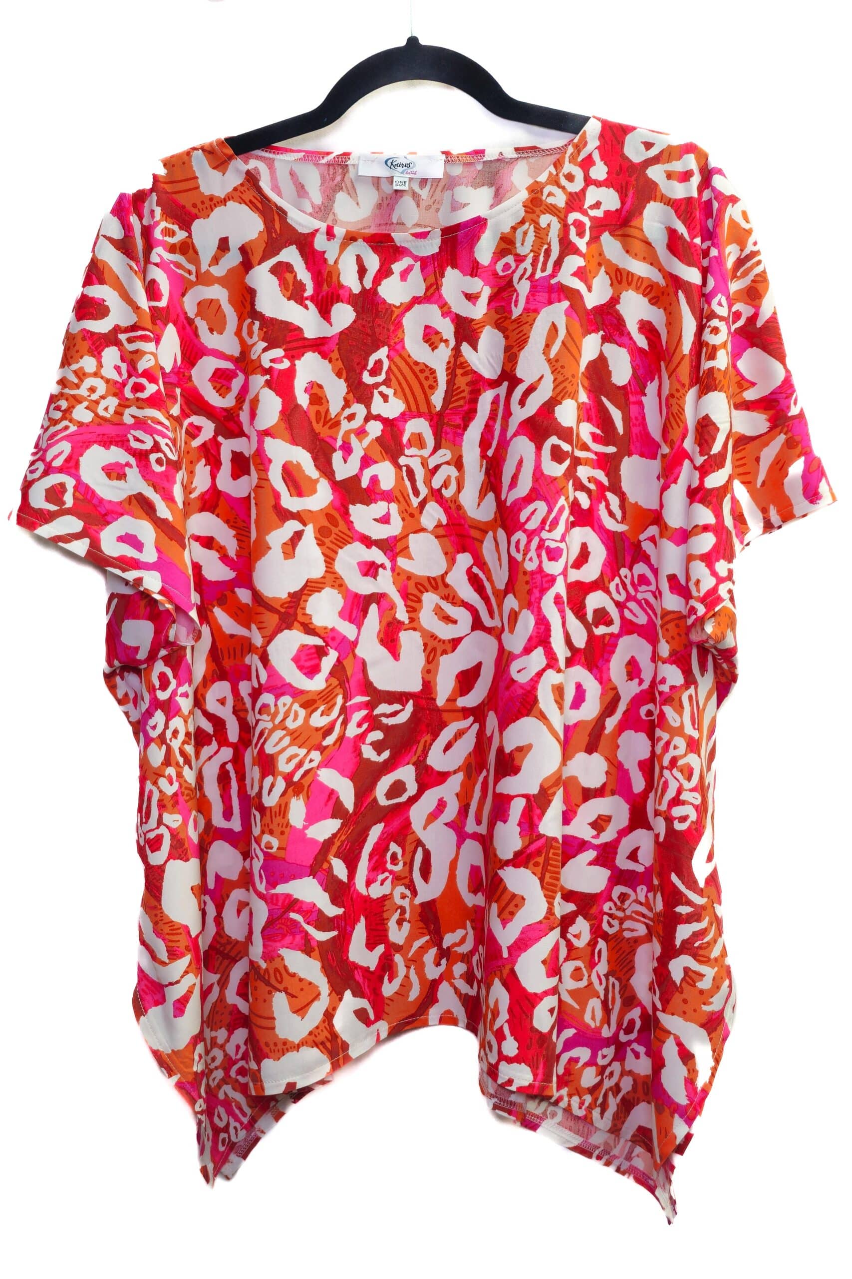 Karabinertuch Leo Orange-Pink-Weiß