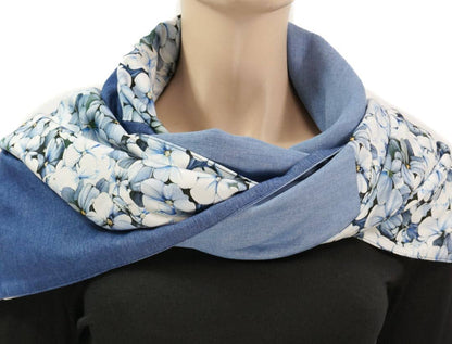 Karabinertuch Hortensie Blau