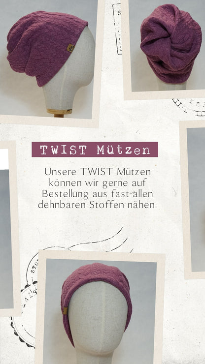 TWIST Mütze, Paisley, rot/blau