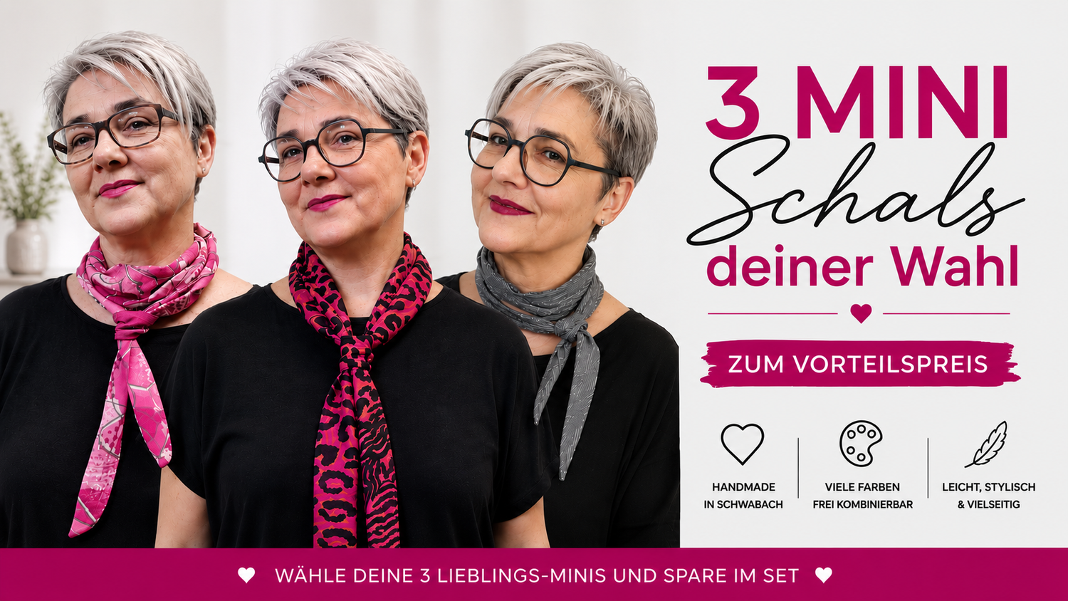 3 Lieblings MINI Schals zum Vorteilspreis