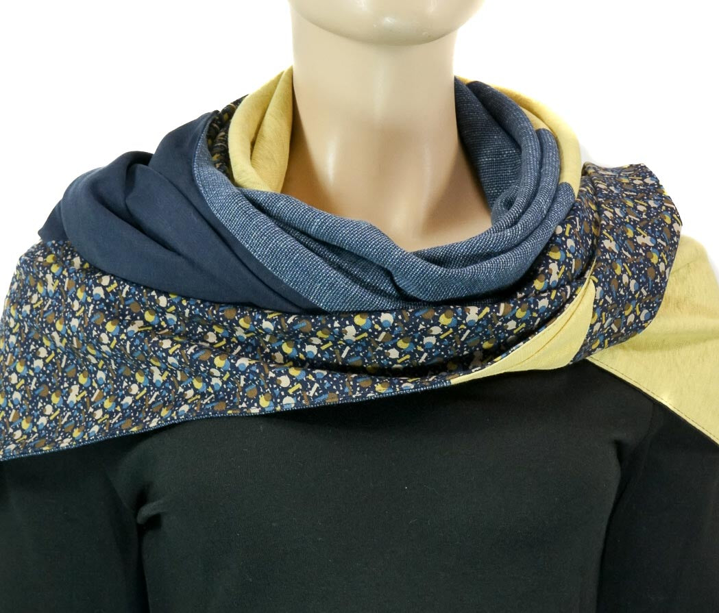 Karabinertuch KONFETTI BLAU