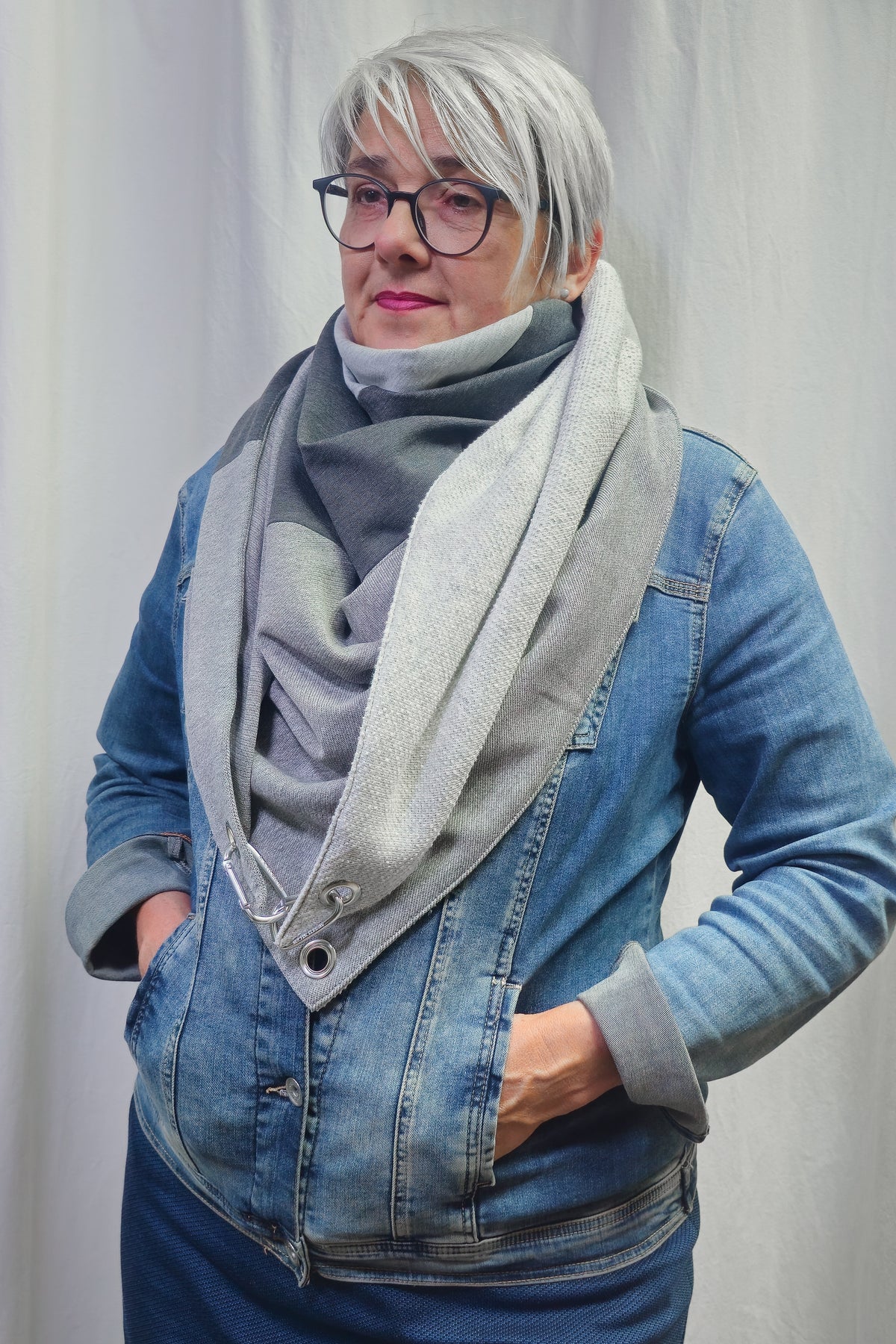 Karabinertuch SILVER MIX | Klassiker in grau