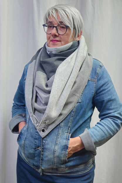 Karabinertuch SILVER MIX | Klassiker in grau