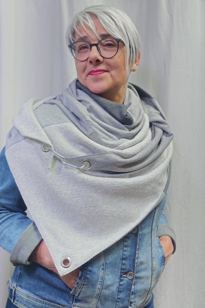 Karabinertuch SILVER MIX | Klassiker in grau